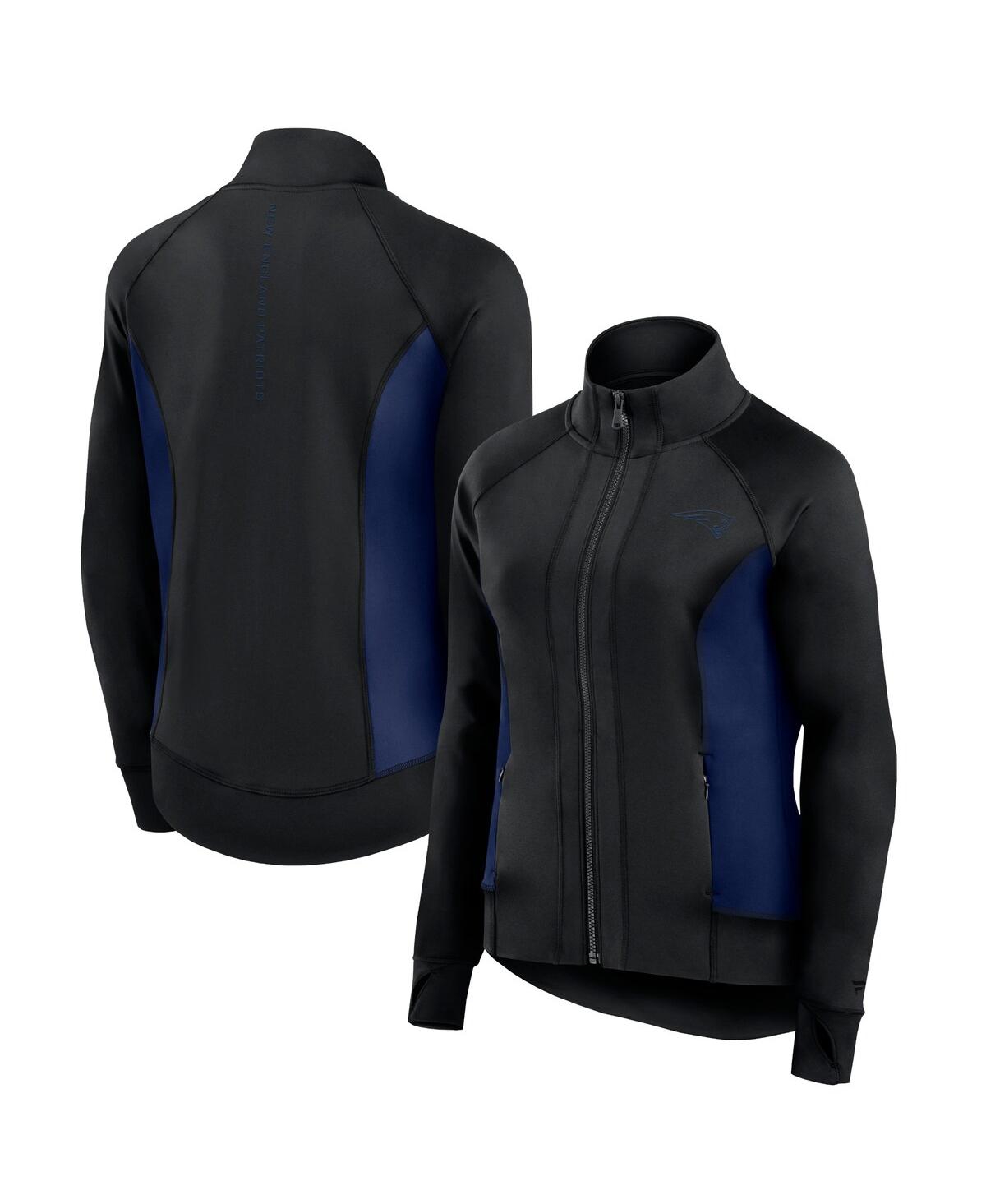Fanatics Women’s Black New England Patriots Studio Fitted Full-Zip Gym Track Jacket – Black Fanatics Women’s Black New England Patriots Studio Fitted Full-Zip Gym Track Jacket – Black