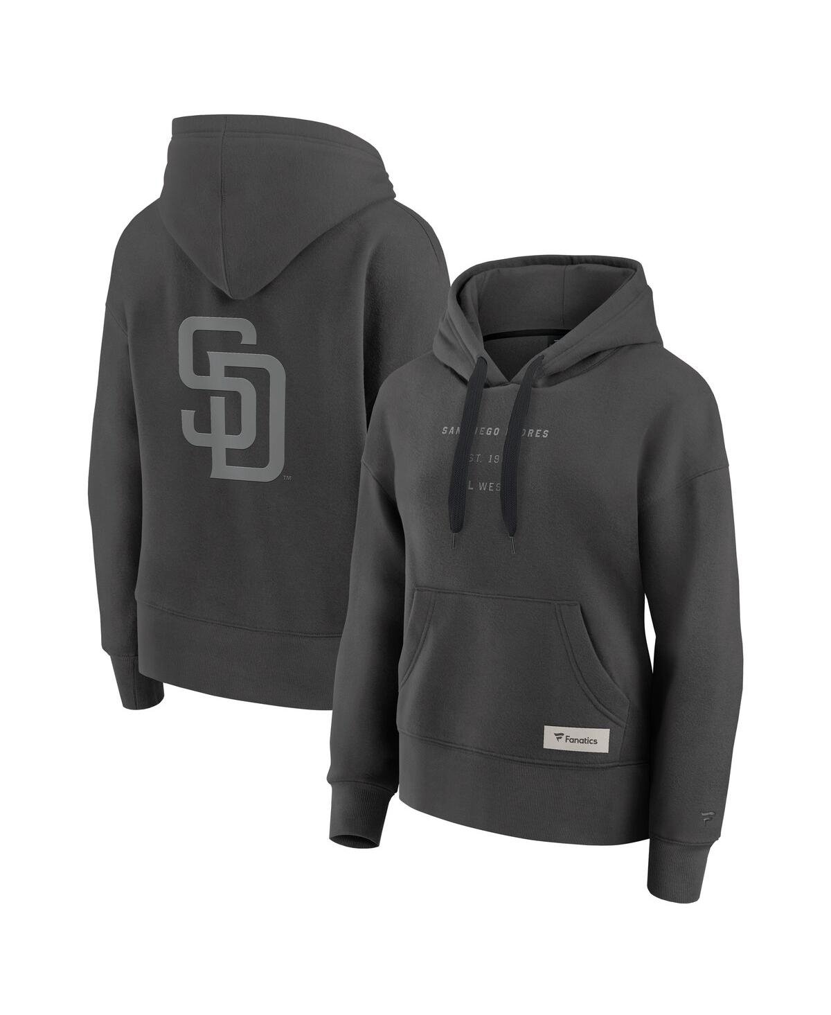 Fanatics Women’s Charcoal San Diego Padres Elements Future Ground Subtle Tonal Pullover Hoodie – Charcoal Fanatics Women’s Charcoal San Diego Padres Elements Future Ground Subtle Tonal Pullover Hoodie – Charcoal