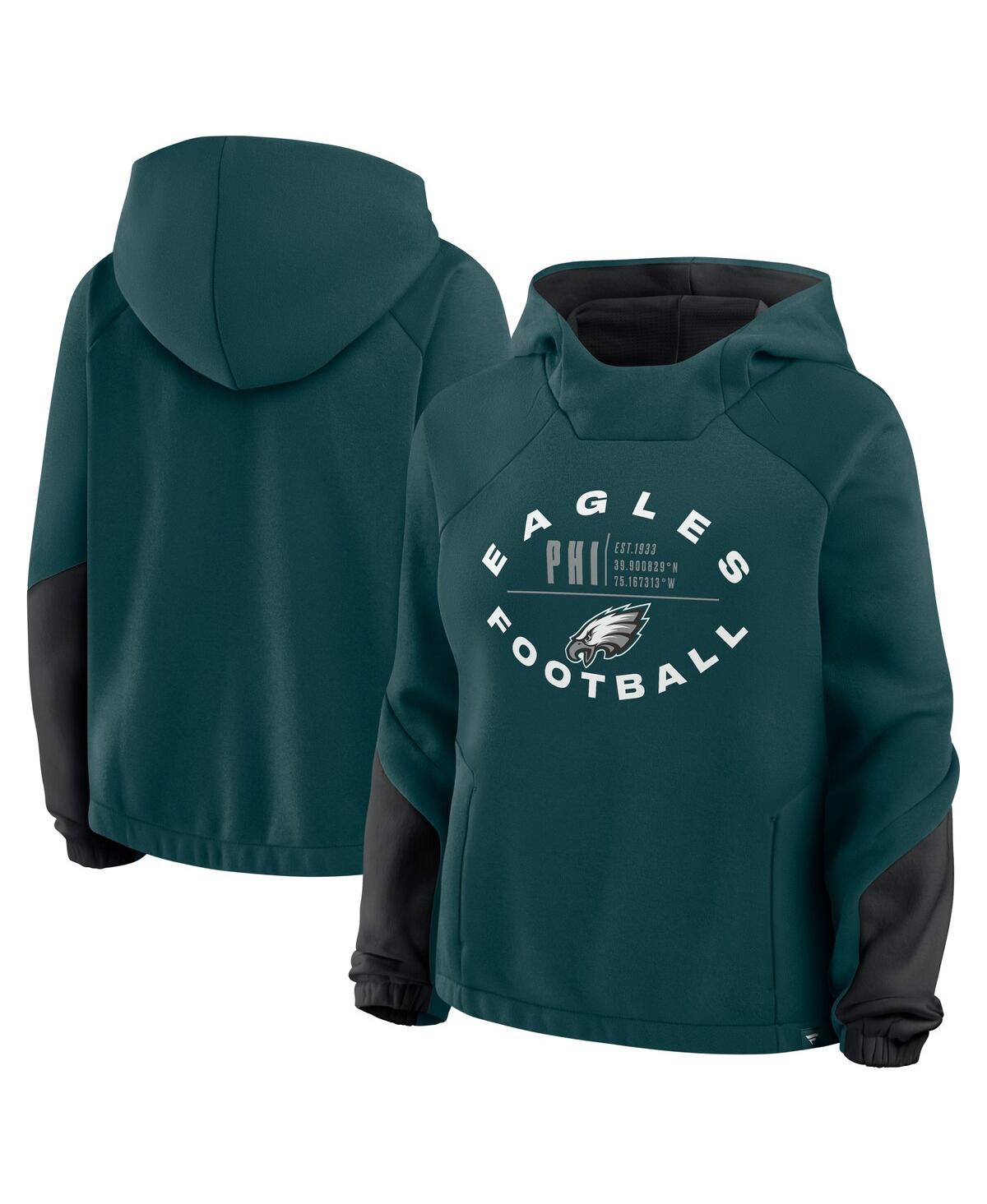 Fanatics Women’s Midnight Green Philadelphia Eagles Oversized Redzone Bubble Screen Pullover Hoodie – Green Fanatics Women’s Midnight Green Philadelphia Eagles Oversized Redzone Bubble Screen Pullover Hoodie – Green