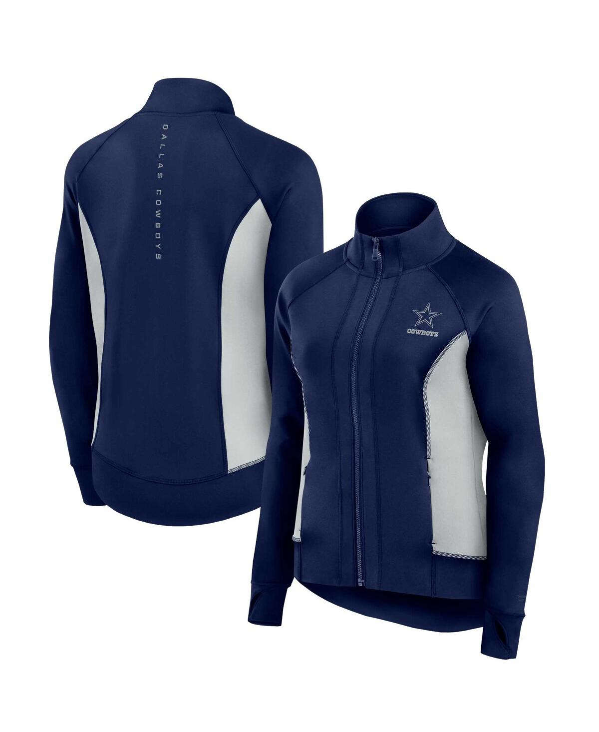 Fanatics Women’s Navy Dallas Cowboys Studio Fitted Full-Zip Gym Track Jacket – Navy Fanatics Women’s Navy Dallas Cowboys Studio Fitted Full-Zip Gym Track Jacket – Navy
