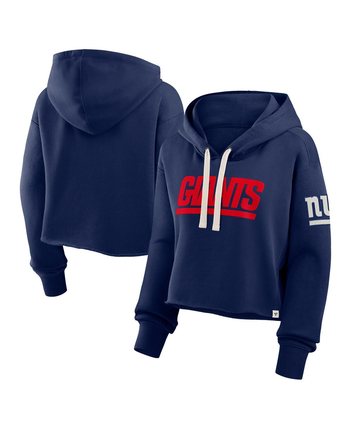 Fanatics Women’s Navy New York Giants Oversized Hometown Heritage Cropped Hoodie – Navy Fanatics Women’s Navy New York Giants Oversized Hometown Heritage Cropped Hoodie – Navy