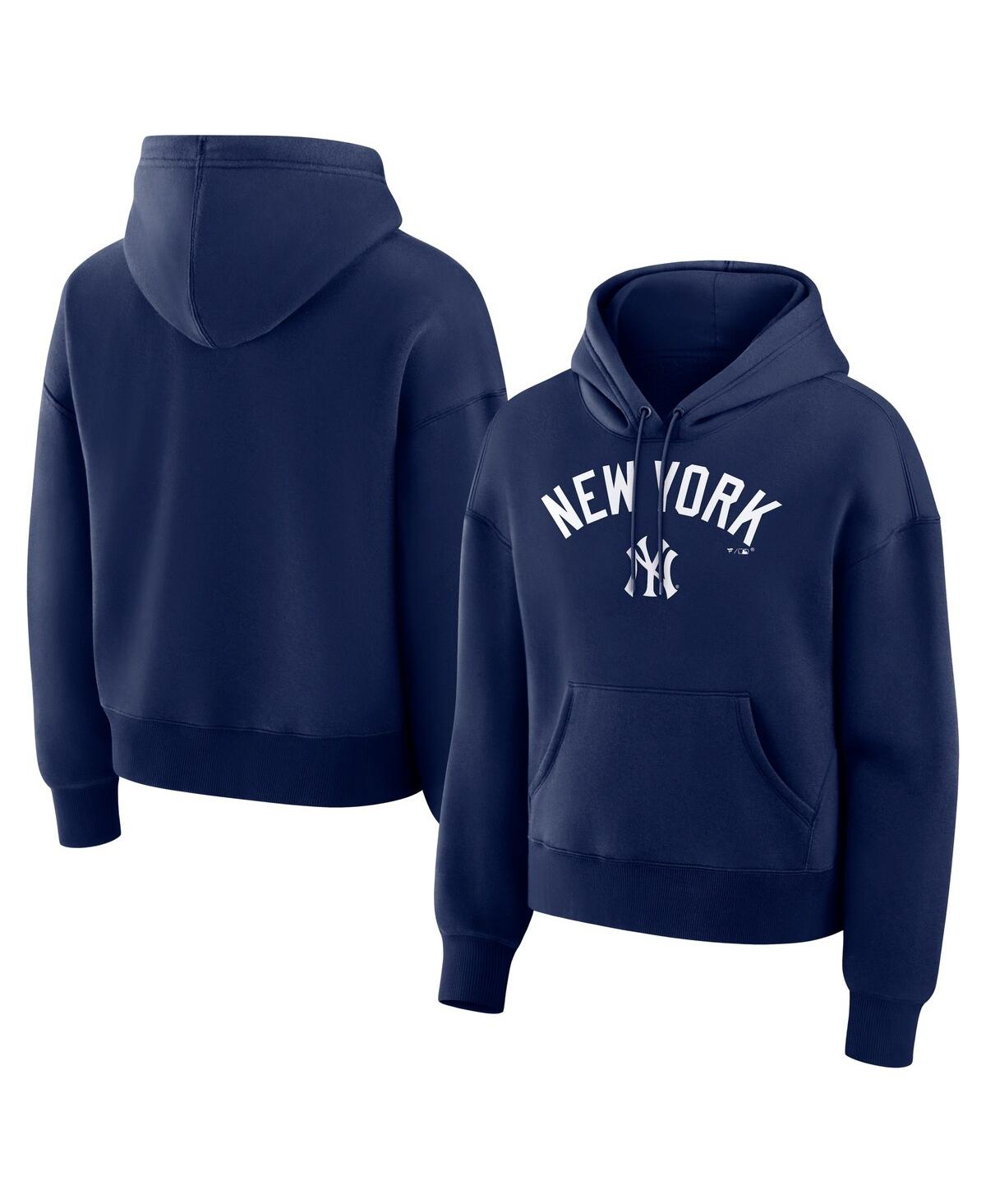 Fanatics Women’s Navy New York Yankees Lockup Legacy Fleece Hoodie – Navy