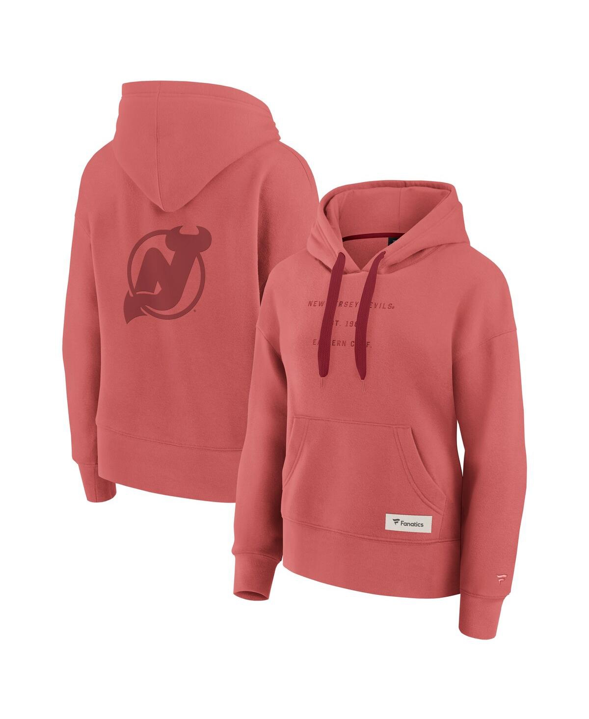 Fanatics Women’s Red New Jersey Devils Elements Future Ground Subtle Tonal Pullover Hoodie – Red