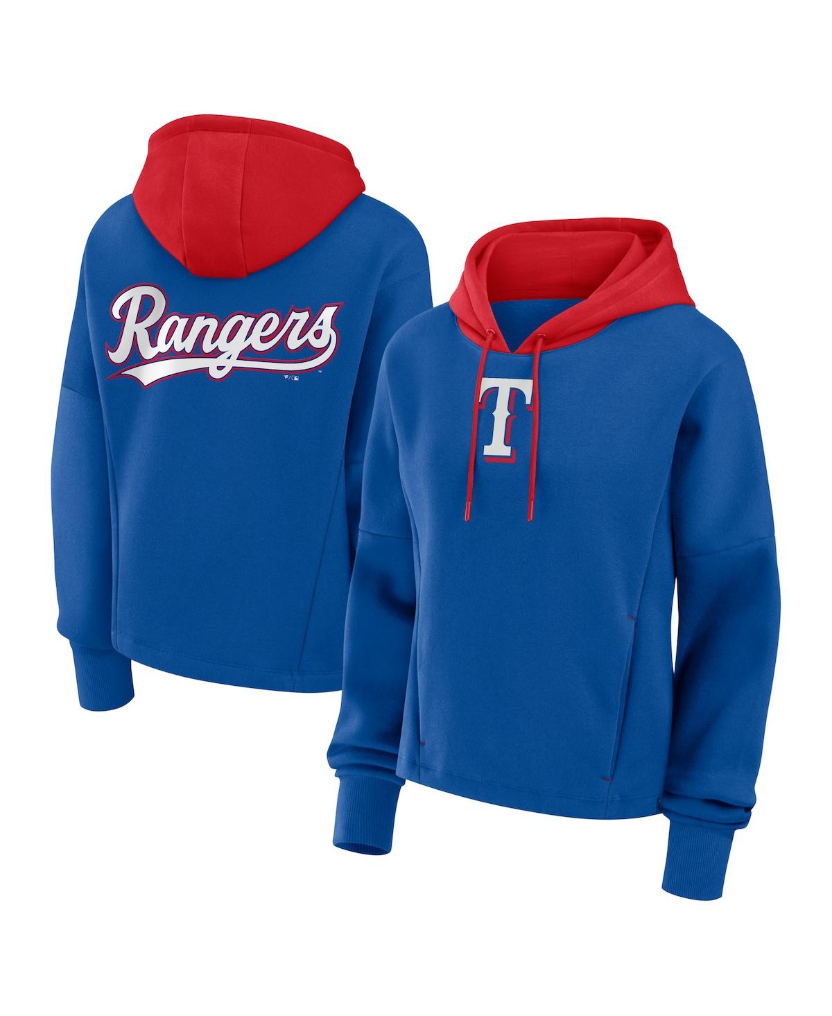 Fanatics Women’s Royal Texas Rangers Oversized Legacy Favorite Spectator Pullover Hoodie – Royal