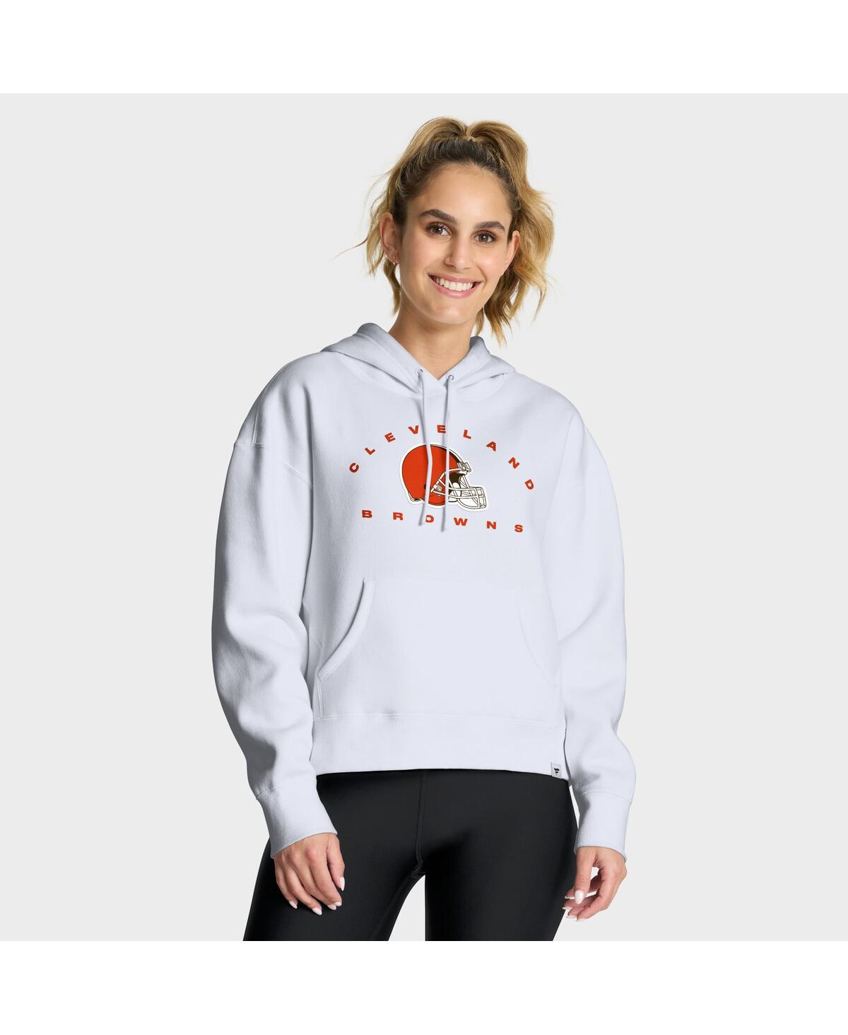 Fanatics Women’s White Cleveland Browns Eligible Receiver Legacy Pullover Hoodie – White Fanatics Women’s White Cleveland Browns Eligible Receiver Legacy Pullover Hoodie – White