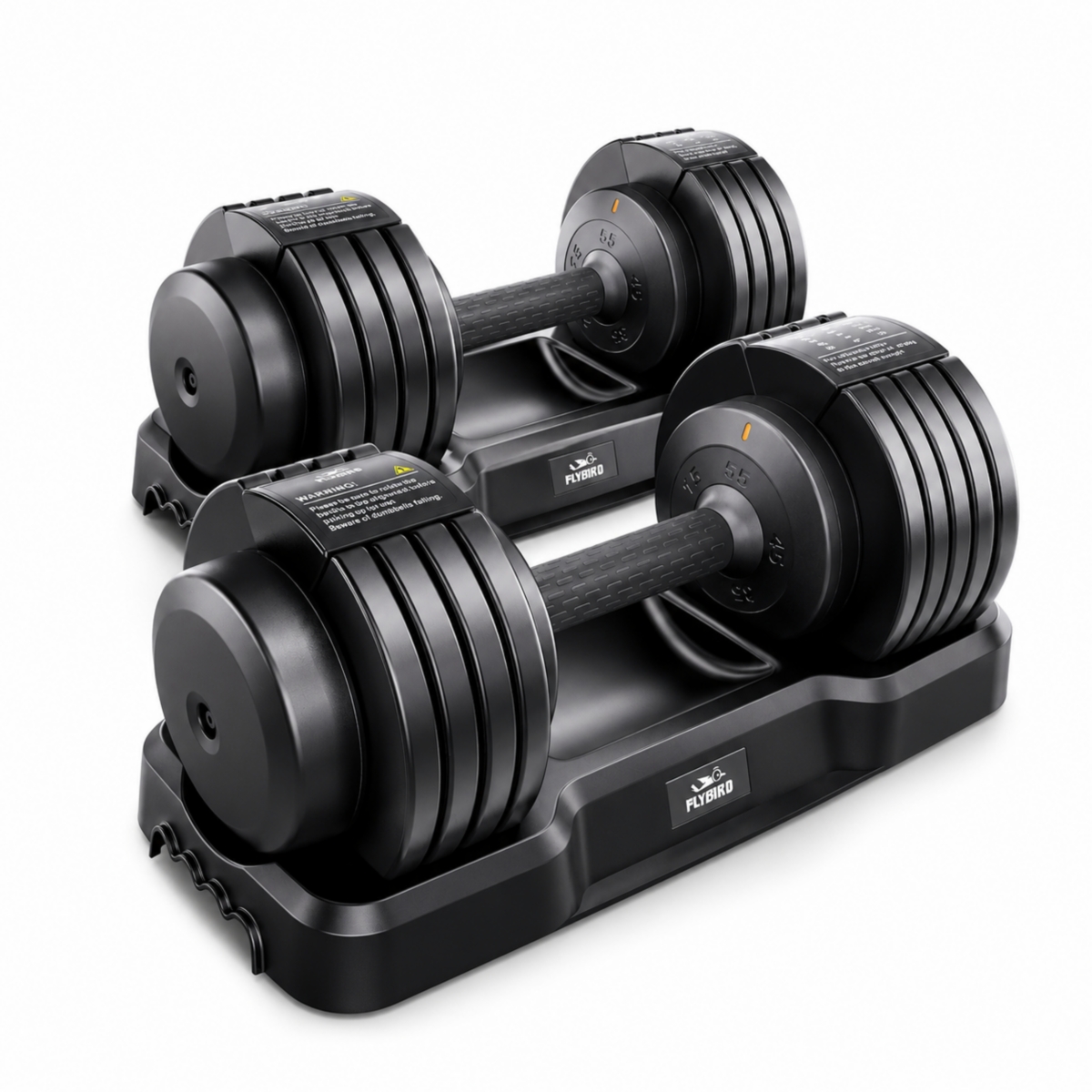 Fed Fitness Adjustable Dumbbell, 110LB (55LB Pair) Dumbbell for Home Gym Exercise, 5-in-1 Fast Adjustable Weights with Anti-Slip Handle – Black Fed Fitness Adjustable Dumbbell, 110LB (55LB Pair) Dumbbell for Home Gym Exercise, 5-in-1 Fast Adjustable Weights with Anti-Slip Handle – Black