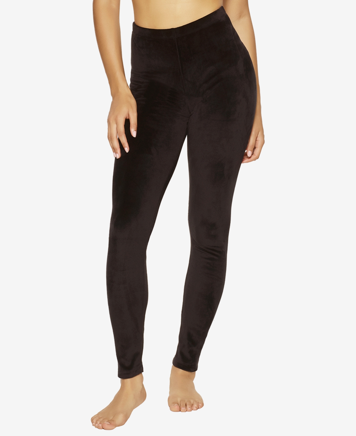 Felina Cozy Super Soft Velour Legging – Black