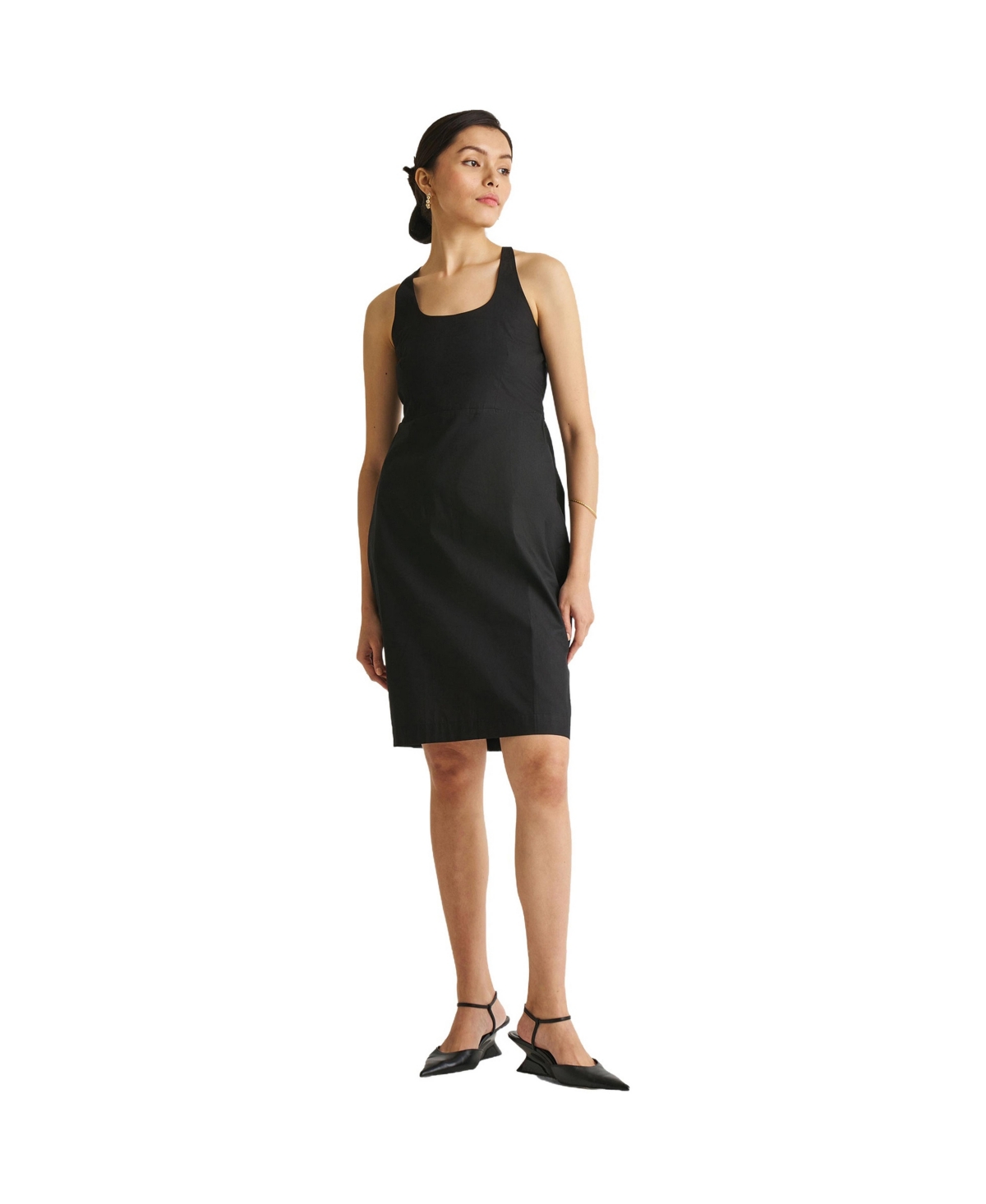 Fitted Knee Length Women’s Dress – Black Fitted Knee Length Women’s Dress – Black