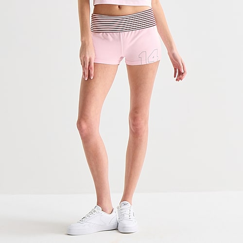 Forever 21 Womens Mid Rise Juniors Pull-On Short, Large, Pink Forever 21 Womens Mid Rise Juniors Pull-On Short, Large, Pink