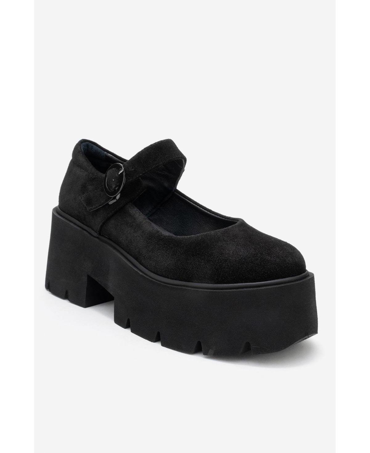 Forever & Always Shoes Women s Orina Leather Platform Mary Jane Shoe – Black suede Forever & Always Shoes Women s Orina Leather Platform Mary Jane Shoe – Black suede