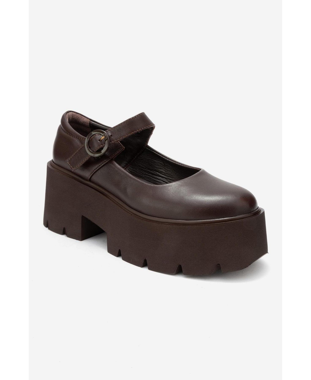 Forever & Always Shoes Women s Orina Leather Platform Mary Jane Shoe – Brown Forever & Always Shoes Women s Orina Leather Platform Mary Jane Shoe – Brown