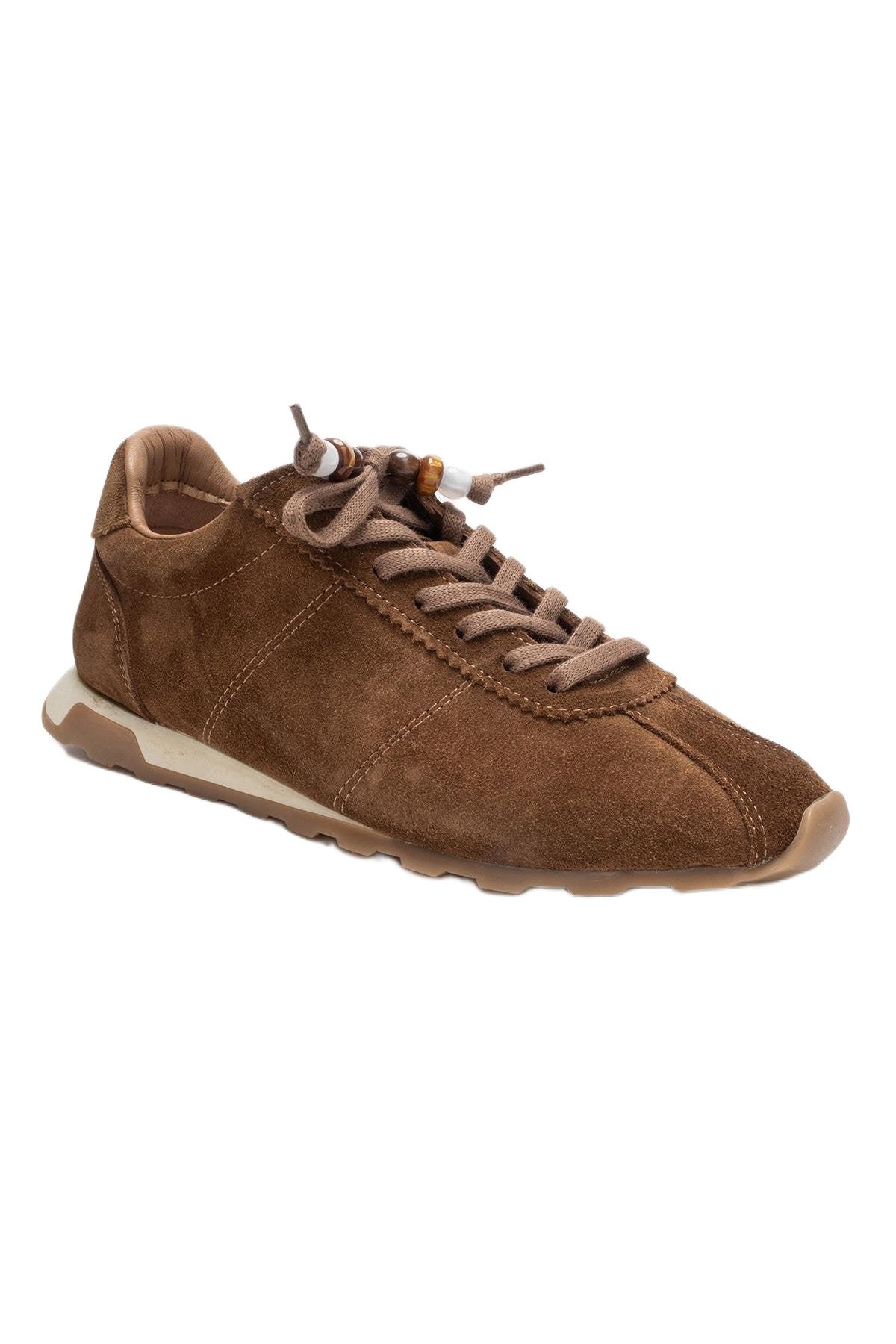 Forever & Always Shoes Women’s Brea Leather Embellished Sneaker – Cognac suede Forever & Always Shoes Women’s Brea Leather Embellished Sneaker – Cognac suede