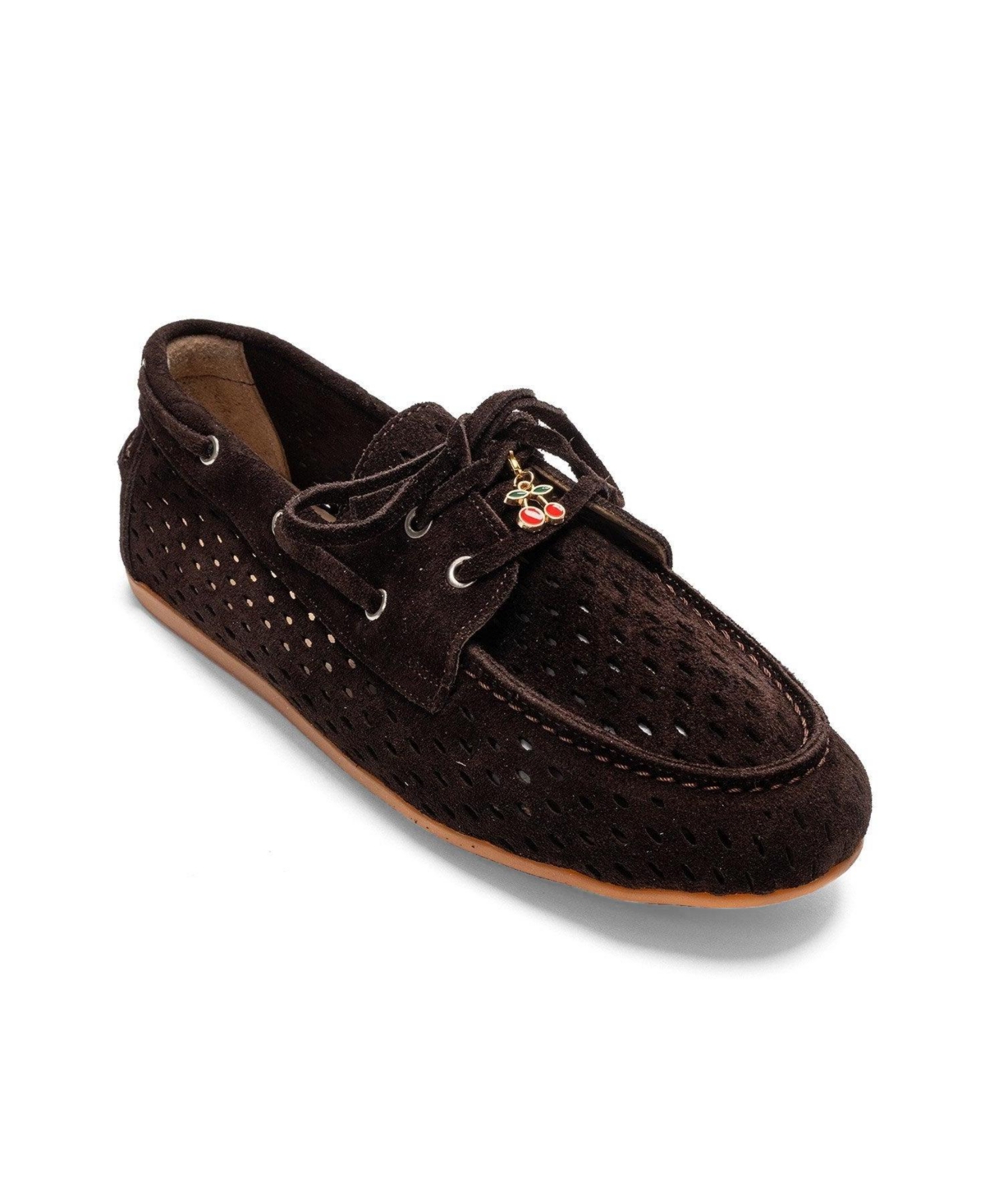 Forever & Always Shoes Women’s Stevo Leather Lace Up Loafer – Brown suede