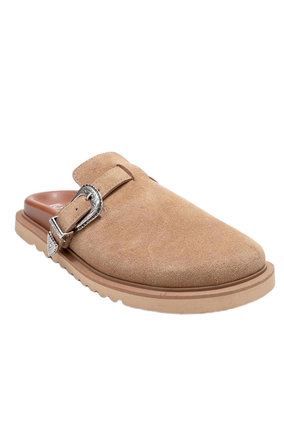 Forever & Always Shoes Women’s Vesta Leather Mule – Cognac suede leather Forever & Always Shoes Women’s Vesta Leather Mule – Cognac suede leather