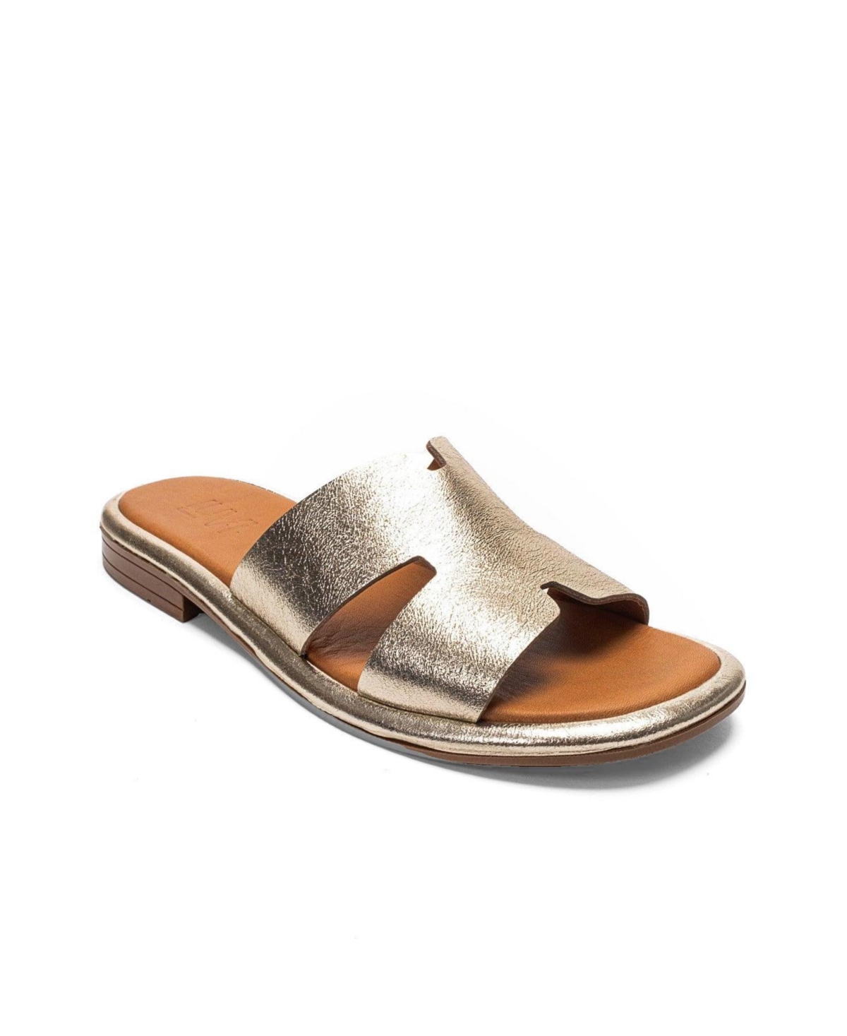 Forever & Always Women’s Shoes Brio Leather Slide – Gold Forever & Always Women’s Shoes Brio Leather Slide – Gold