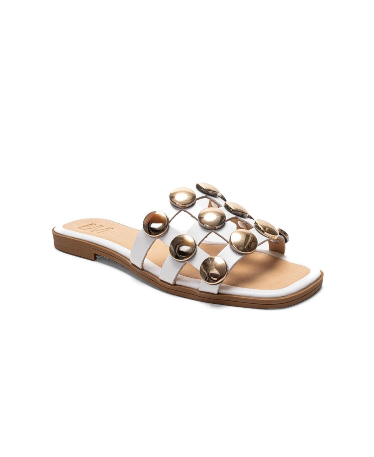 Forever and Always Shoes Women’s Bareon Leather Slippers – White Forever and Always Shoes Women’s Bareon Leather Slippers – White