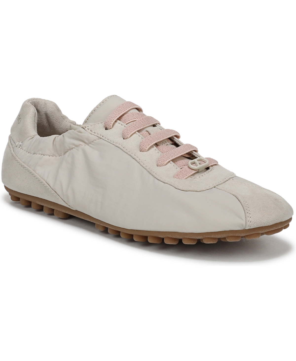 Franco Sarto Women’s Felina Round Toe Lace-Up Shoes – White Nylon