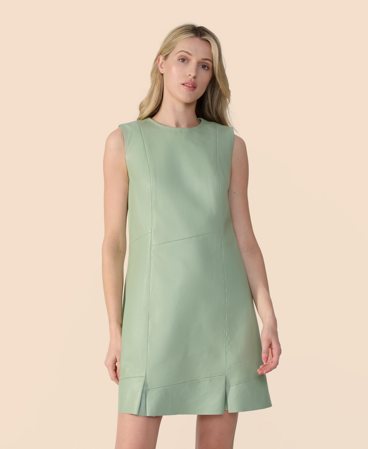 Furniq Uk Women’s Leather Dress, Created for Macy’s – Pastel green Furniq Uk Women’s Leather Dress, Created for Macy’s – Pastel green