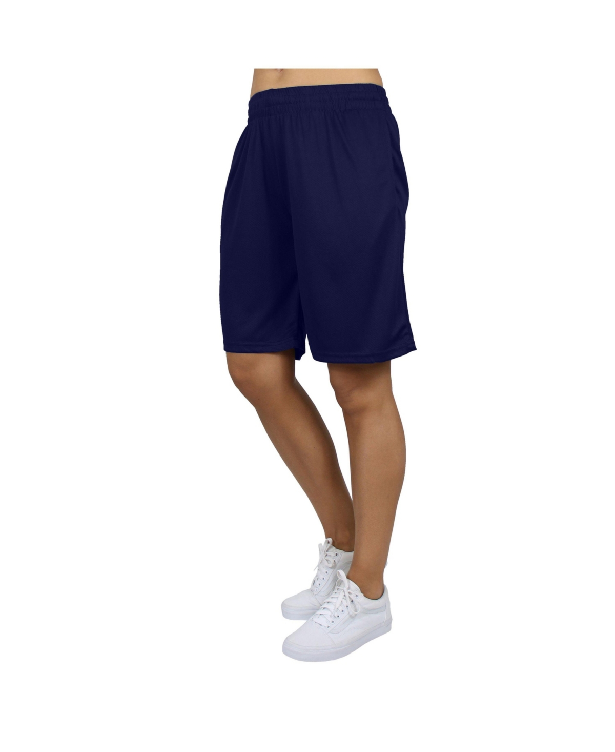 Galaxy By Harvic Women’s Loose Fit Moisture Wicking Performance Mesh Shorts – Navy