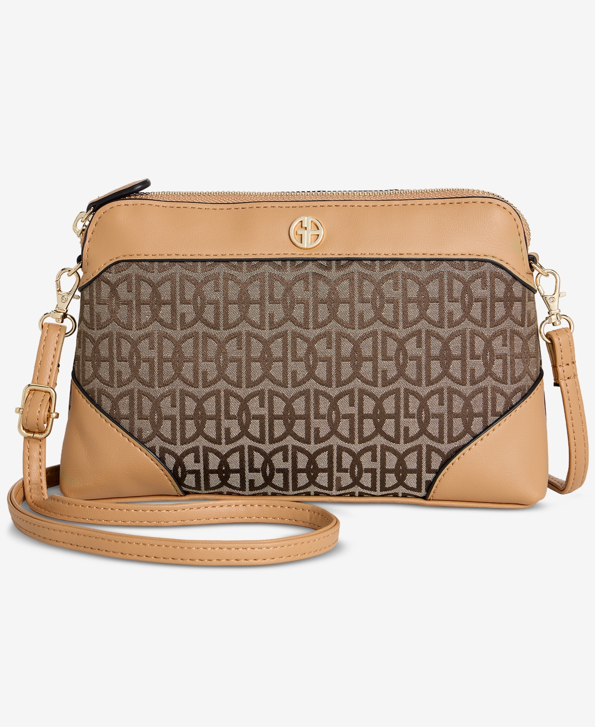 Giani Bernini Crossbody Wristlet, Exclusively at Macy’s – Brown/vach