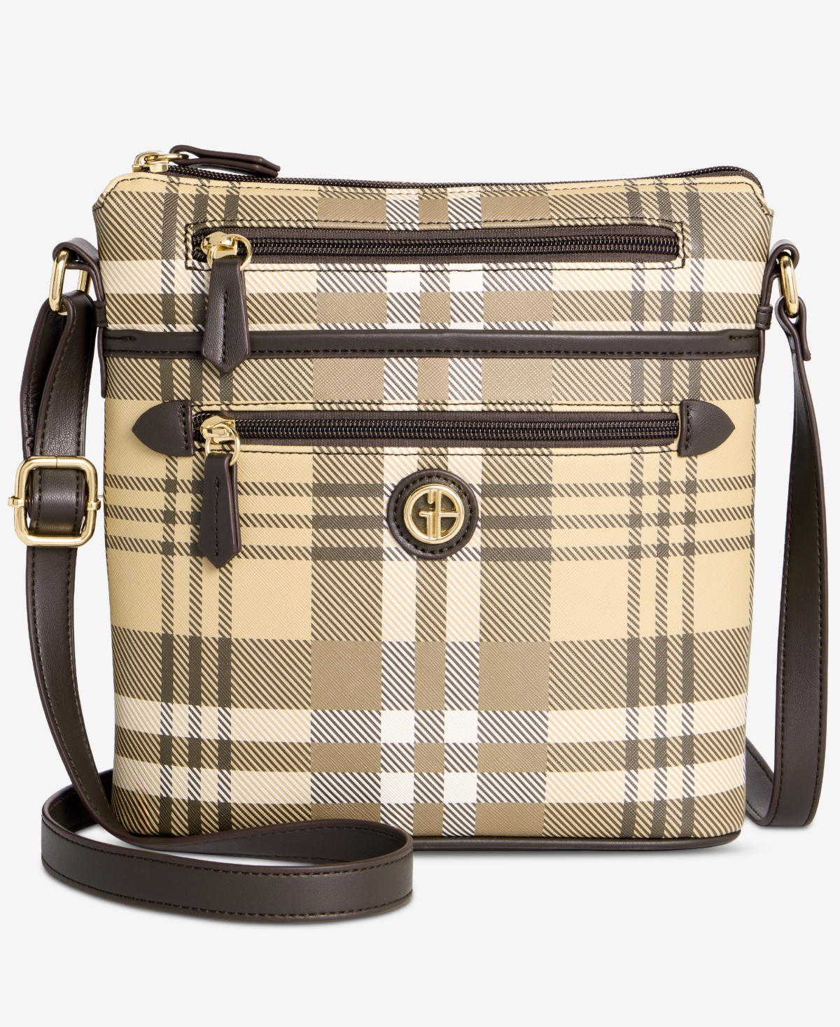 Giani Bernini Small Pebbled Crossbody, Macy’s Exclusive – Fa26 Plaid