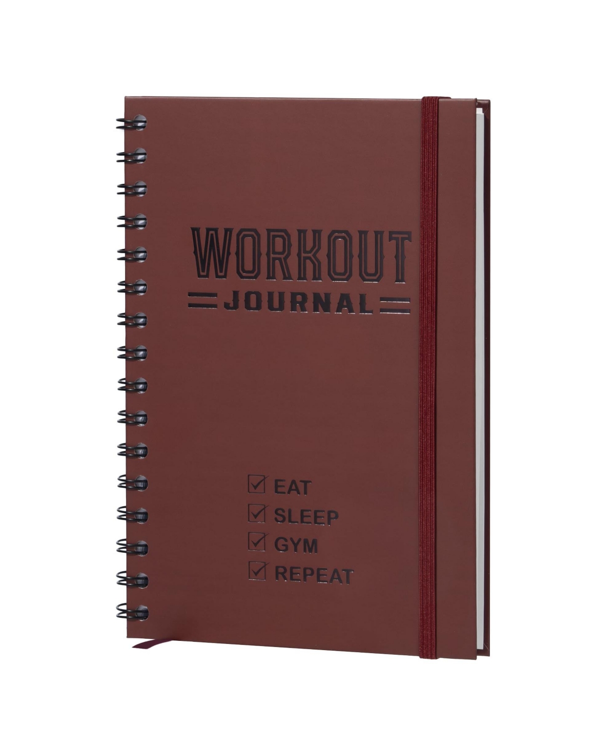 Gnuadz Fitness Journal Workout Planner Log Book Gym Home – E.burgundy fitness