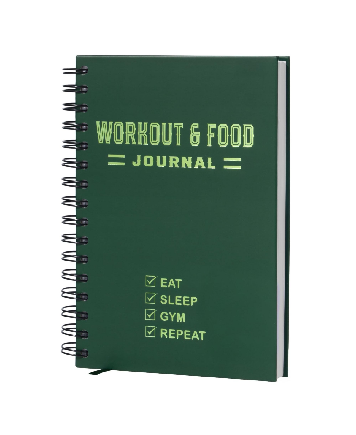 Gnuadz Fitness Journal Workout Planner Log Book Gym Home – F.dark green fitness meal