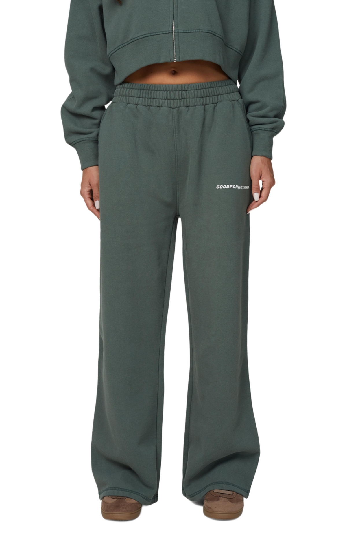 Good For Nothing Women’s Essential Straight Leg Joggers – Green Good For Nothing Women’s Essential Straight Leg Joggers – Green
