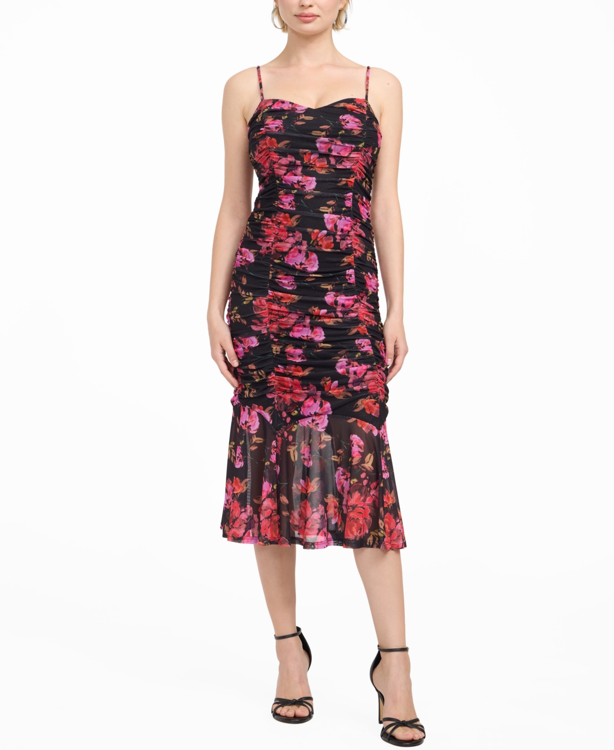 Guess Women’s Cordelia Printed Sleeveless Midi Dress – Vocal Rose Bouquet Print Guess Women’s Cordelia Printed Sleeveless Midi Dress – Vocal Rose Bouquet Print