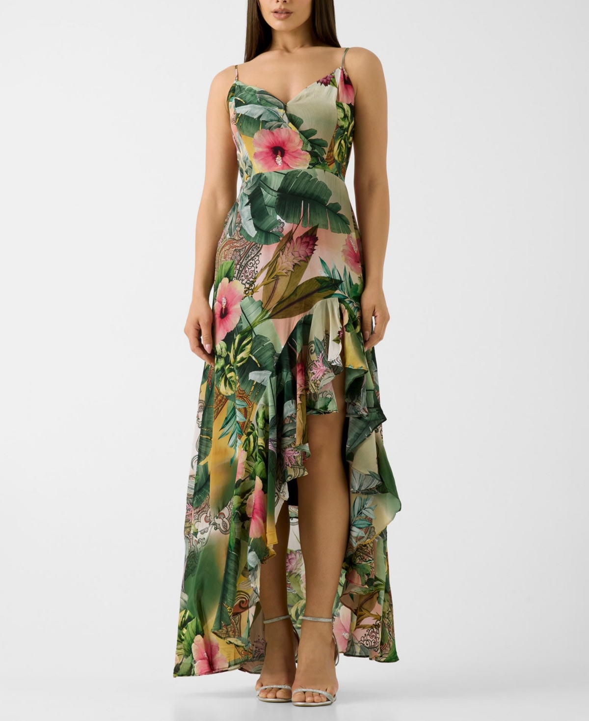 Guess Women’s Tracie Printed Sleeveless Maxi Dress – Hibiscus Jardin Print2 Guess Women’s Tracie Printed Sleeveless Maxi Dress – Hibiscus Jardin Print2