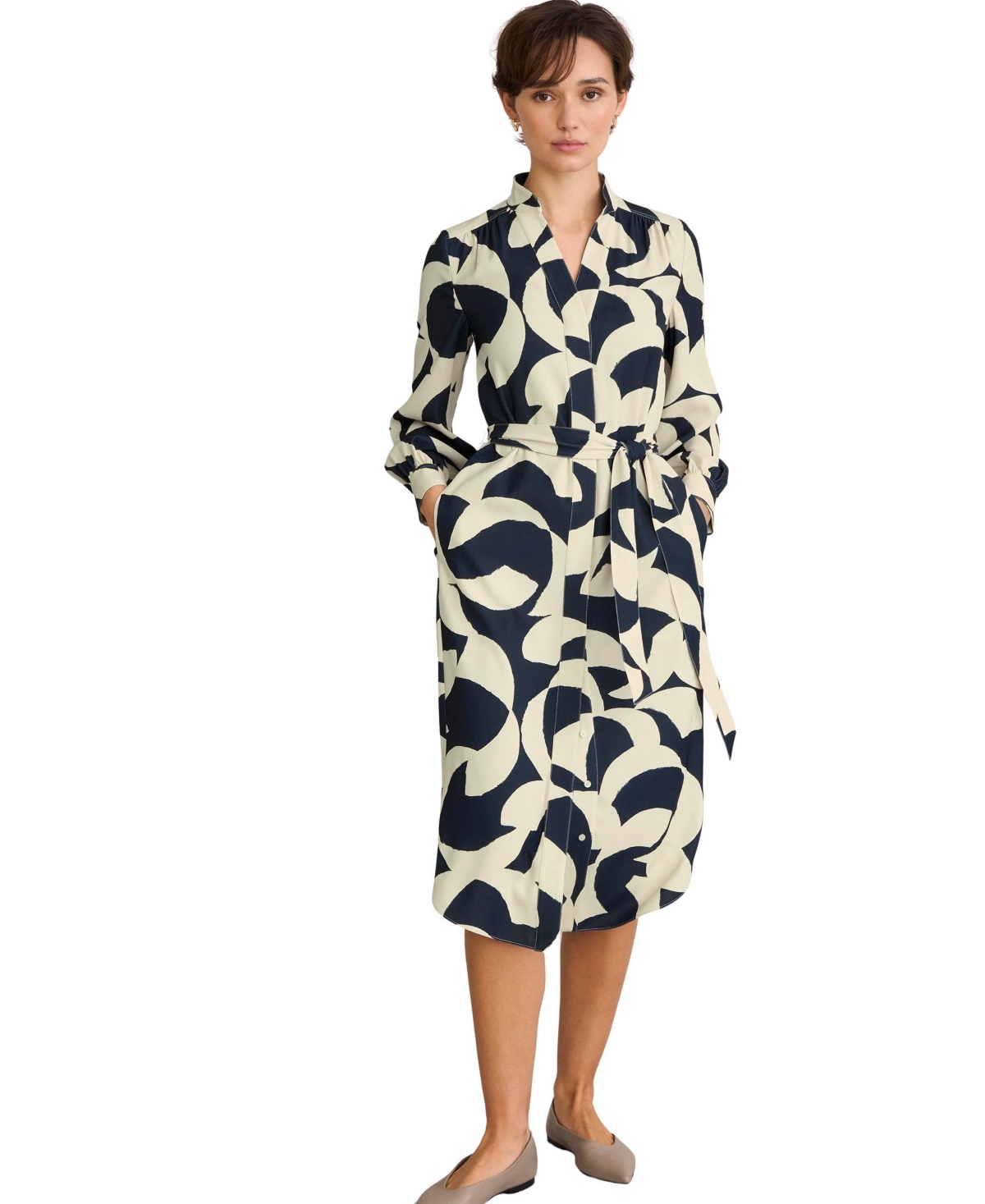 Hobbs London Women’s Alisa Dress – Beige/Khaki Hobbs London Women’s Alisa Dress – Beige/Khaki