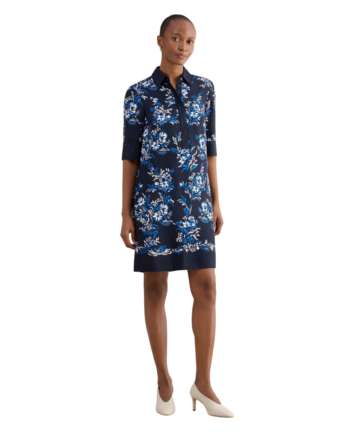 Hobbs London Women’s Marciella Dress – Dark Blue Hobbs London Women’s Marciella Dress – Dark Blue