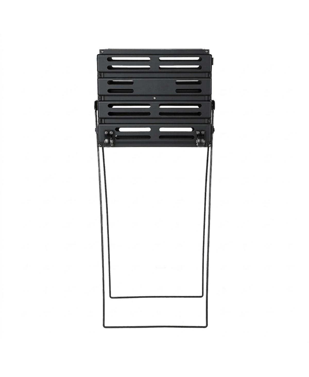 Hongge Tennis Ball Hopper Cart with Convertible Stand Handle – Black