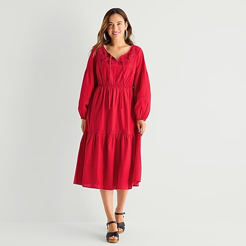 Hope & Wonder Womens Sleeveless A-Line Dress, Medium, Red Hope & Wonder Womens Sleeveless A-Line Dress, Medium, Red