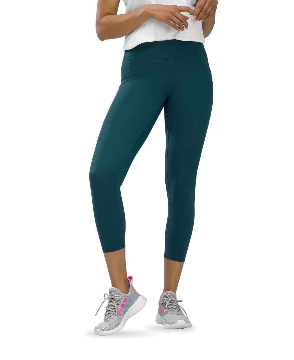 Hue Women’s Active Pep Talking Skimmer Cropped Legging – Teal Hue Women’s Active Pep Talking Skimmer Cropped Legging – Teal