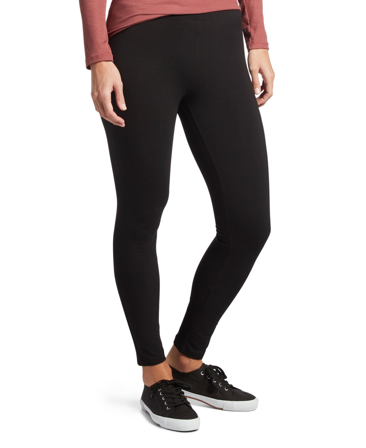 Hue Women’s Cotton Leggings, Created for Macy’s – Black