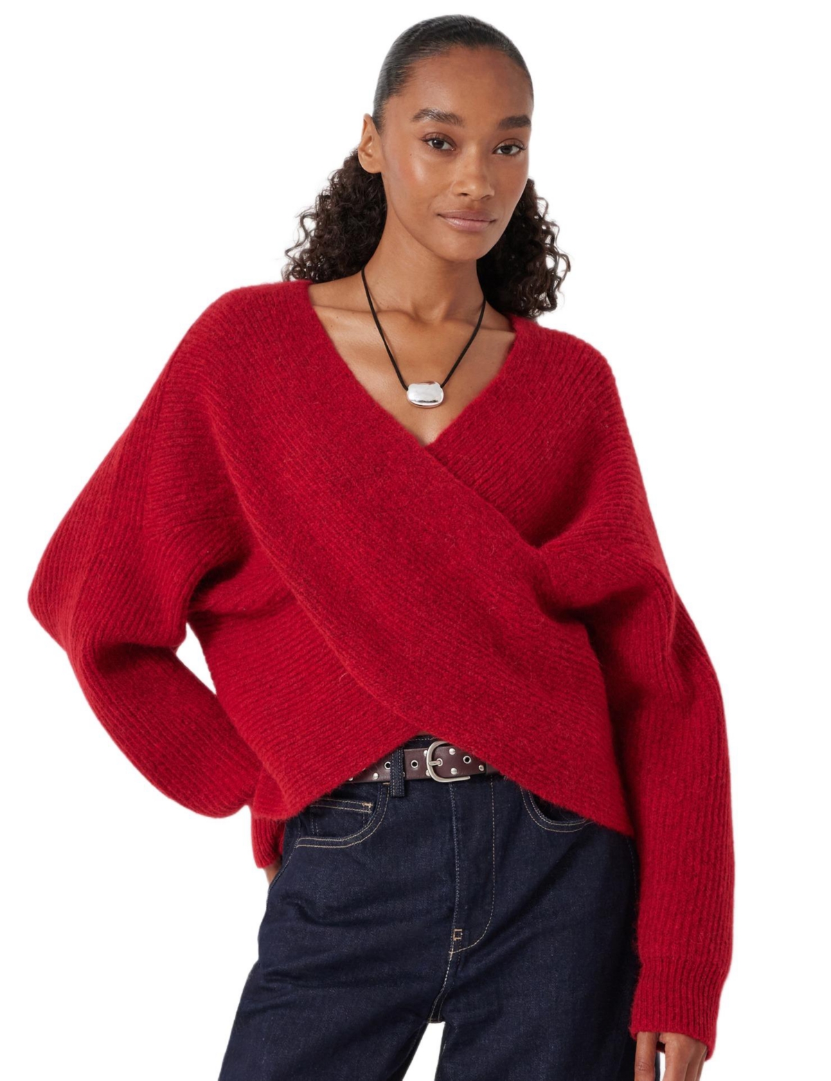 Hush Women’s Betty Wool Blend Sweater – Fiery red Hush Women’s Betty Wool Blend Sweater – Fiery red