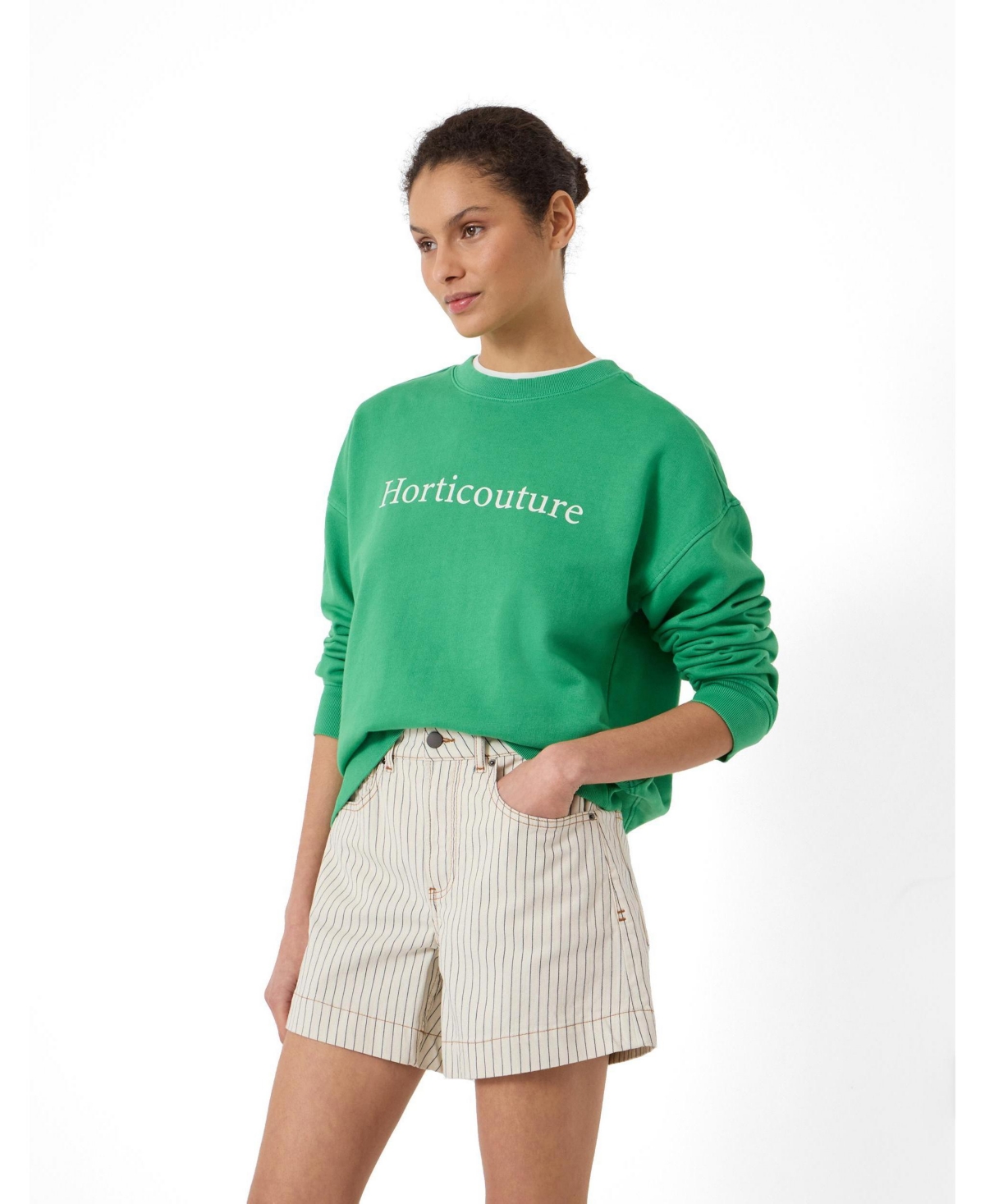 Hush Women’s Horticouture Printed Graphic Sweatshirt – Bright green Hush Women’s Horticouture Printed Graphic Sweatshirt – Bright green