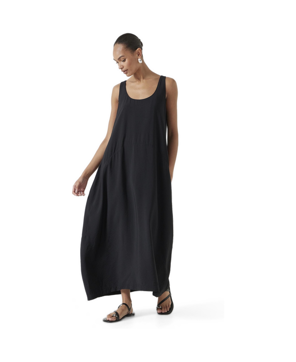 Hush Women’s Liddie Air Flow Barrel Tank Dress – Black Hush Women’s Liddie Air Flow Barrel Tank Dress – Black