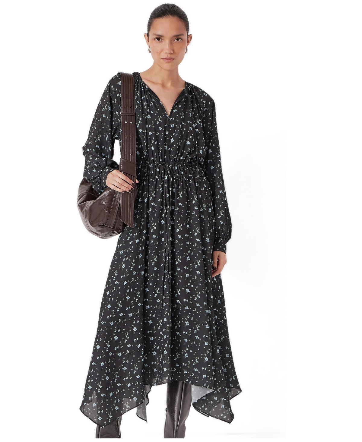 Hush Women’s Odelia Printed Long Sleeve Chiffon Dress – Ditsy floral black Hush Women’s Odelia Printed Long Sleeve Chiffon Dress – Ditsy floral black