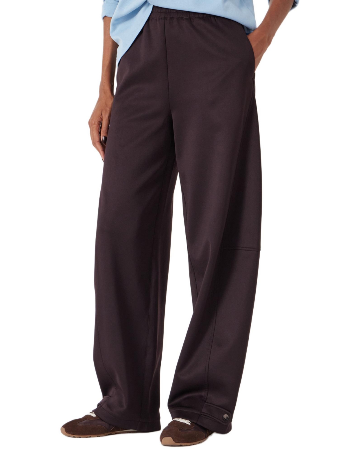 Hush Women’s ‘s Barrel Leg Jogger – Burgundy purple Hush Women’s ‘s Barrel Leg Jogger – Burgundy purple