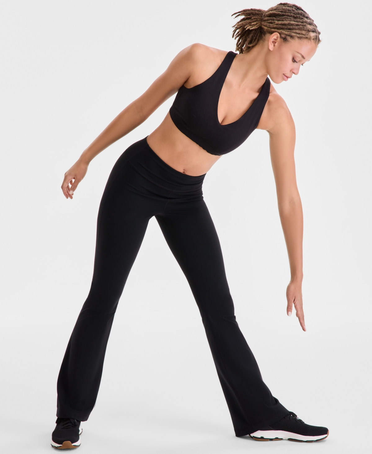 Id Ideology Women’s Studio High Rise Flare Leggings Tall, Macy’s Exclusive – Deep Black Id Ideology Women’s Studio High Rise Flare Leggings Tall, Macy’s Exclusive – Deep Black