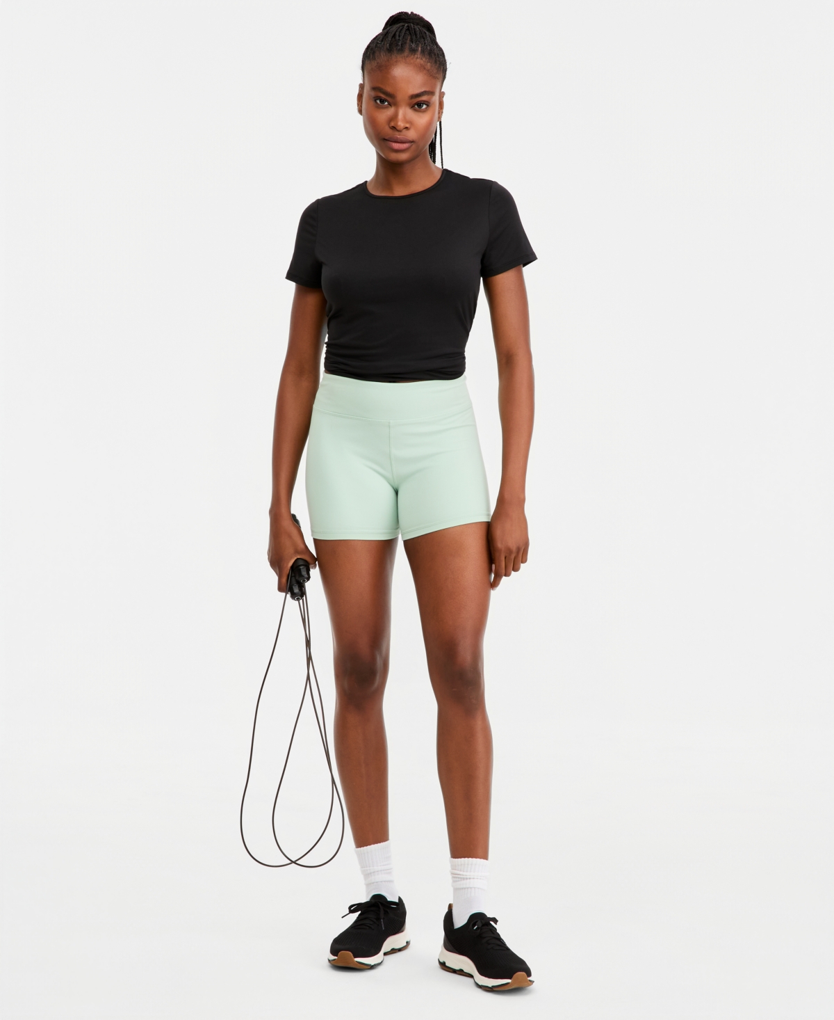 Id Ideology Women’s Studio Solid-Color 4″ Bike Shorts, Macy’s Exclusive – Cameo Green Id Ideology Women’s Studio Solid-Color 4″ Bike Shorts, Macy’s Exclusive – Cameo Green
