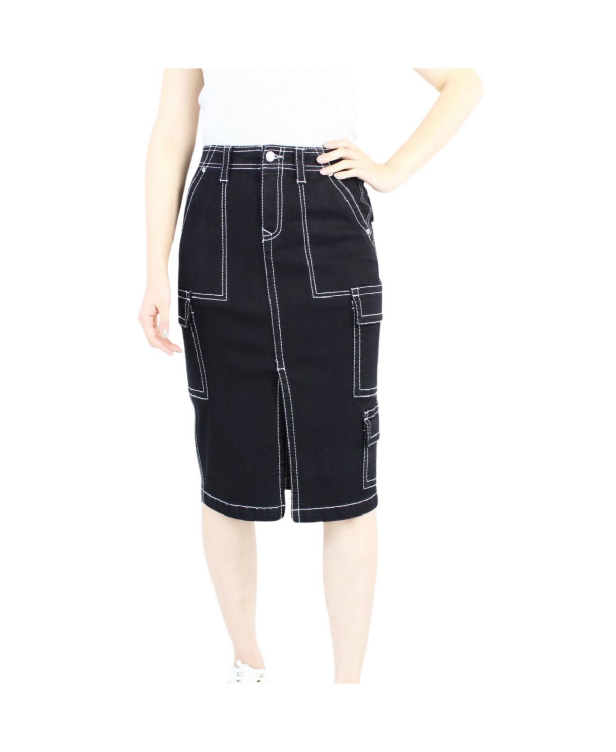 Indigo Poppy Women’s Black Cargo Skirt – Black Indigo Poppy Women’s Black Cargo Skirt – Black