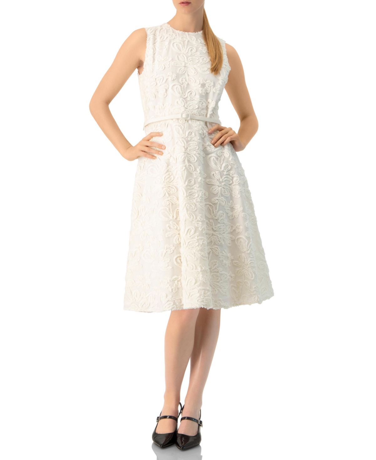 Ivonne Women’s Sleeveless Midi Sheath Dress – Ivory Ivonne Women’s Sleeveless Midi Sheath Dress – Ivory