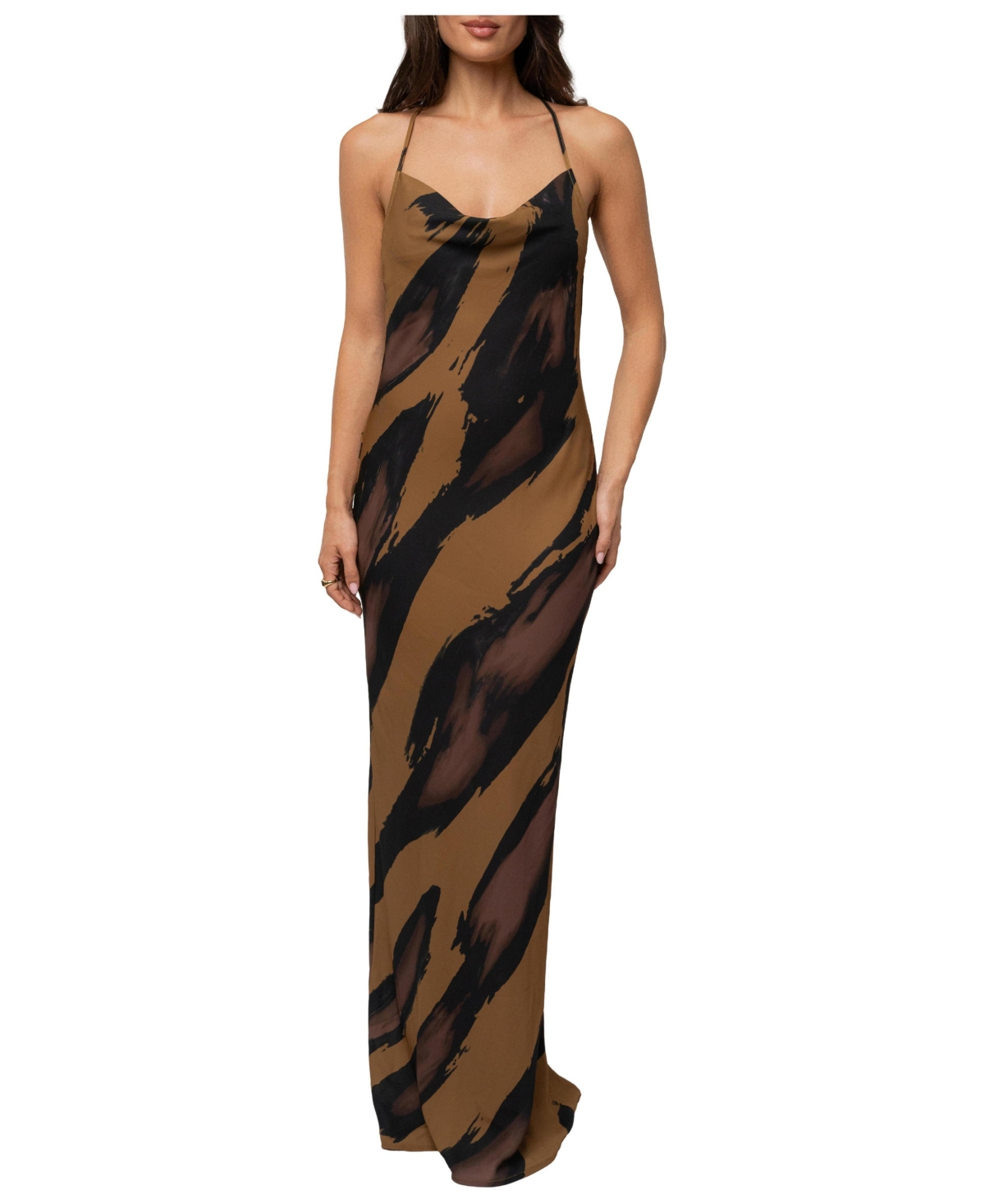 Jluxlabel Women’s Dusk Infinite Journey Maxi Dress, Open-Back, Cowl-Neck – Gold dusk Jluxlabel Women’s Dusk Infinite Journey Maxi Dress, Open-Back, Cowl-Neck – Gold dusk