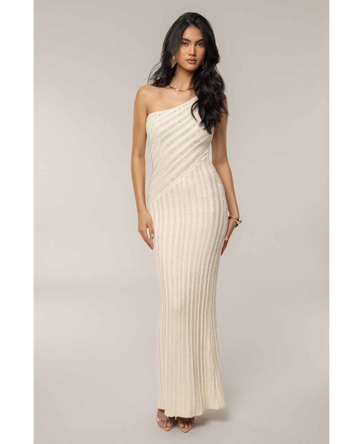 Jluxlabel Women’s Fringe Knit Maxi Dress – Ivory Jluxlabel Women’s Fringe Knit Maxi Dress – Ivory