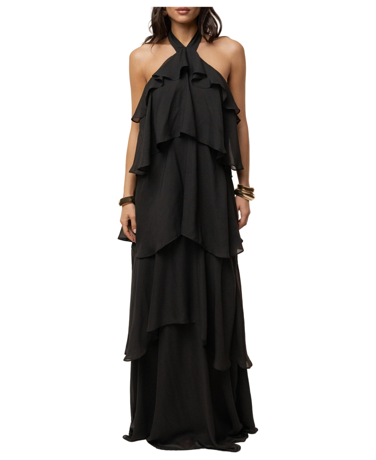 Jluxlabel Women’s Head In The Clouds Maxi Dress – Black
