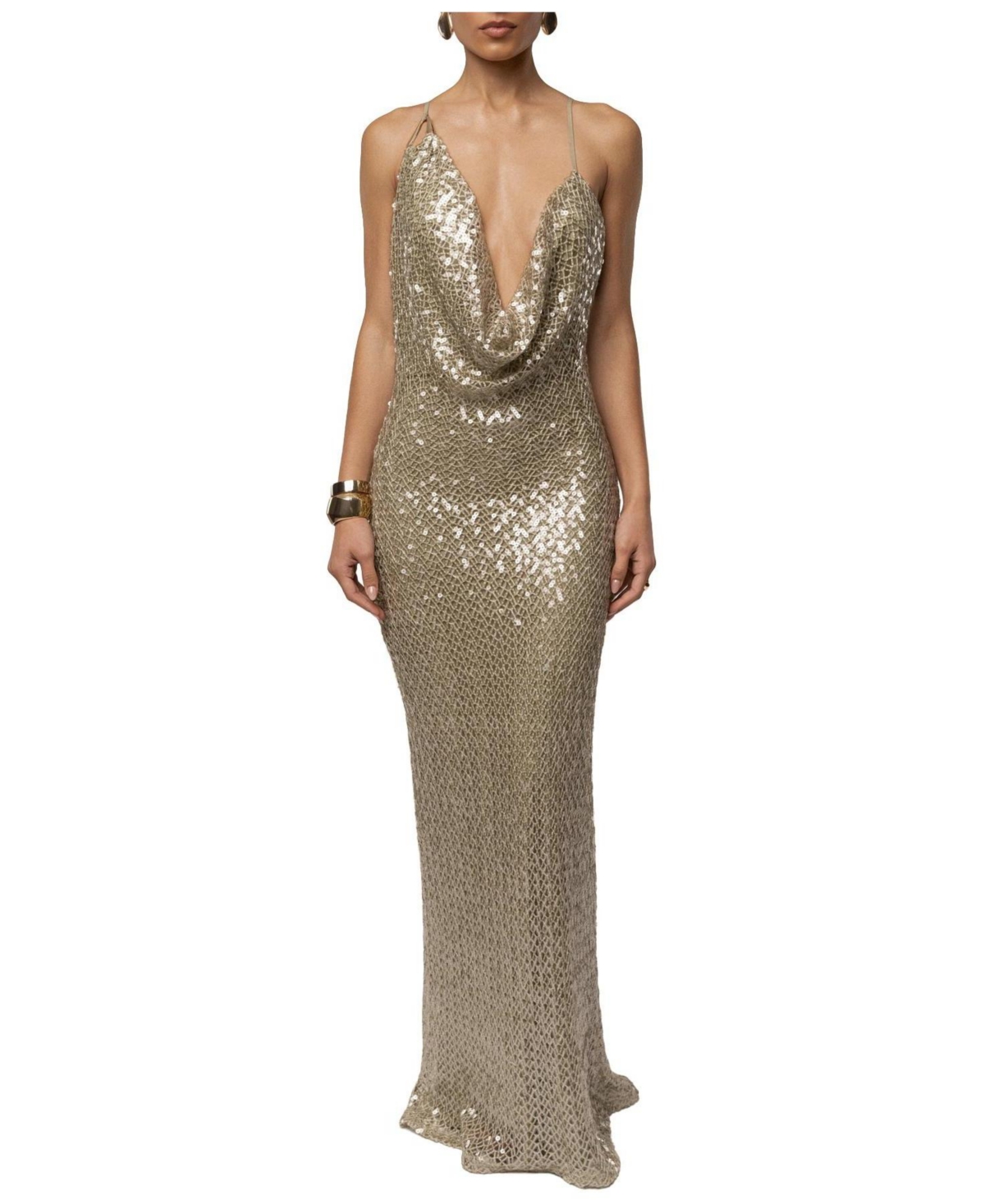 Jluxlabel Women’s Marisela Sequin Maxi Dress – Sage Jluxlabel Women’s Marisela Sequin Maxi Dress – Sage