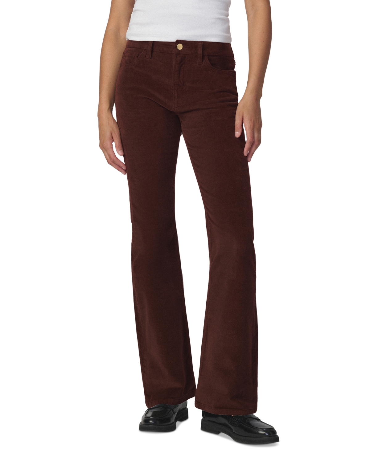 Joe’s Jeans Women’s Inez Corduroy Flare Mid-Rise Pants – Chocolate Joe’s Jeans Women’s Inez Corduroy Flare Mid-Rise Pants – Chocolate